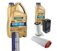 SCT Controllo Set 6L RAVENOL SSL 0W-40 per BMW 1er E87 120i
