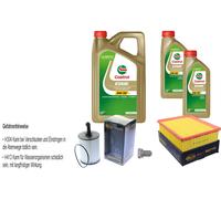 SCT Controllo Set 7 L Castrol EDGE Titanium 5W-30 LL Per Audi A4 Avant 8ED