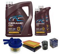 SCT Controllo Set 7 L MANNOL Ceramic Pro 10W-40 per Nissan Sunny III