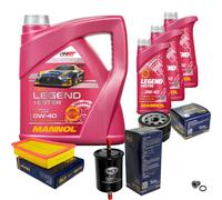 Sct Controllo Set 7 L mannol Legend + Ester 0W-40 per Legno Renault Scnic II
