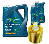 SCT Controllo Set 7 L MANNOL Molibden Ultra 5W-30 per Lexus IS III 300h 200 T