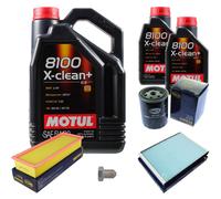 Sct Controllo Set 7 L Motul 8100 x-Pulire+5W-30 per Seat Cordoba 6K1 6K2