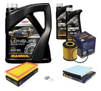 SCT Controllo Set 7L 5W-30 MANNOL Longlife per Volvo V40 Kombi 1.8 1.6 S40 I