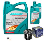 SCT Controllo Set 7L ADDINOL SUPER LIGHT 5W-40 Per Mazda MX-5 II NB 1.6 16V
