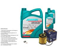 SCT Controllo Set 7L ADDINOL SUPER LIGHT 5W-40 Per Volvo S40 I VS 1.8i