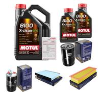 Sct Controllo Set 7L di Motul 8100 x-Pulire Efe 5W-30 per Seat Ibiza II 1.9