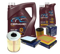 SCT Controllo Set 7L MANNOL Ceramic 5W-30 Per Opel Zafira B 1.7 CDTi