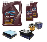SCT Controllo Set 7L MANNOL Ceramic 5W-40 Per Citroën C-Crosser Enterprise