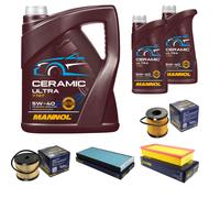 SCT Controllo Set 7L MANNOL Ceramic 5W-40 Per Lancia Phedra 2.0 JTD