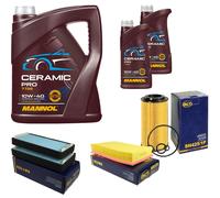 SCT Controllo Set 7L MANNOL Ceramic Pro 10W-40 Per Mercedes-Benz E-Klasse
