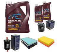 SCT Controllo Set 7L MANNOL Ceramic Pro 10W-40 Per Peugeot 307 CC 3B 2.0 16V