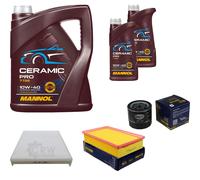 Sct Controllo Set 7L mannol Ceramica Pro 10W-40 per Vagone Fiat Stilo Multi