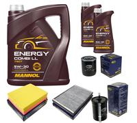 SCT Controllo Set 7L MANNOL Energy Combi LL 5W-30 Per Audi A6 2.4 2.8