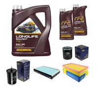 SCT Controllo Set 7L MANNOL LONGLIFE 504/507 5W-30 Per Audi A6 Avant 2.8