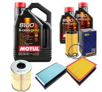 SCT Controllo Set 7L MOTUL 8100 X-CESS 5W-40 Per Saab 9-3 2.2 TiD