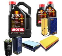 SCT Controllo Set 7L MOTUL 8100 X-CESS 5W-40 Per VW Golf IV Van 1.9 TDI