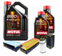 SCT Controllo Set 7L MOTUL 8100 X-CESS 5W-40 Per VW Polo Variant 1.9 TDI 90