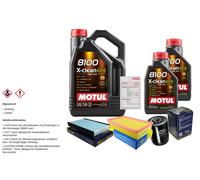 SCT Controllo Set 7L MOTUL 8100 X-CLEAN EFE 5W-30 Per Audi A6 1.9 TDI