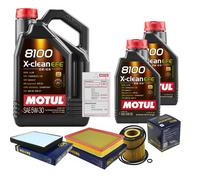 SCT Controllo Set 7L MOTUL 8100 X-CLEAN EFE 5W-30 Per Opel Zafira B 1.9 CDTi