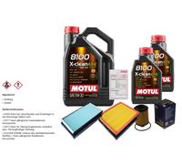 SCT Controllo Set 7L MOTUL 8100 X-CLEAN EFE 5W-30 Per Saab 9-3 Kombi 1.9