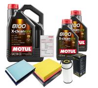 SCT Controllo Set 7L MOTUL 8100 X-CLEAN EFE 5W-30 Per VW Passat Variant 1.9