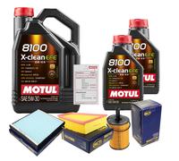 SCT Controllo Set 7L MOTUL 8100 X-CLEAN EFE 5W-30 Per VW Polo 1.4 TDI 1.9