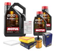 SCT Controllo Set 7L MOTUL 8100 X-CLEAN EFE 5W-30 Per VW Polo 1.4 TDI 1.9