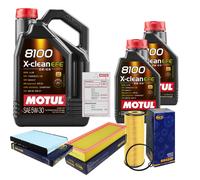 SCT Controllo Set 7L MOTUL 8100 X-CLEAN EFE 5W-30 Per VW Polo Variant 1.9