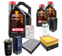 Sct Controllo Set 7L Motul 8100 x-Pulire 0W-30 per Audi A4 Avant 1.9