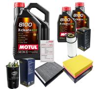 Sct Controllo Set 7L Motul 8100 x-Pulire 0W-30 per VW Passat Variante 1.9