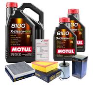 Sct Controllo Set 7L Motul 8100 x-Pulire 0W-30 per VW Polo Berlina 1.9 Sdi