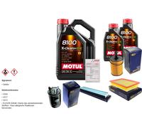 Sct Controllo Set 7L Motul 8100 x-Pulire 0W-30 per VW Sharan 1.9 Tdi 2.0 Seat