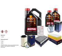 Sct Controllo Set 7L Motul 8100 x-Pulire 0W-30 per VW Touran Van 1.9 Tdi