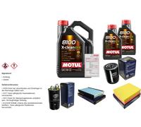 Sct Controllo Set 7L Motul 8100 x-Pulire Efe 5W-30 per . Audi A6 1.9