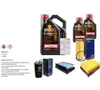 Sct Controllo Set 7L Motul 8100 x-Pulire Efe 5W-30 per Audi A6 di Avant 1.9