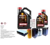 Sct Controllo Set 7L Motul 8100 x-Pulire Efe 5W-30 per Il VW Lupo 1.4