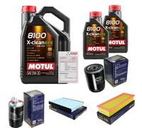 Sct Controllo Set 7L Motul 8100 x-Pulire Efe 5W-30 per Seat Inca 1.9 Choji