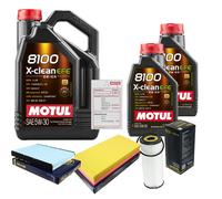 Sct Controllo Set 7L Motul 8100 x-Pulire Efe 5W-30 per VW Di Golf IV Variant