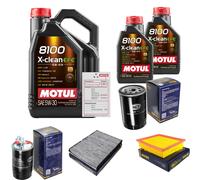 Sct Controllo Set 7L Motul 8100 x-Pulire Efe 5W-30 per VW Golf III .1.9