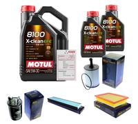 Sct Controllo Set 7L Motul 8100 x-Pulire Efe 5W-30 per VW Sharan 1.9