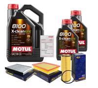 Sct Controllo Set 7L Motul 8100 x-Pulire Efe 5W-30 per VW Sharan 1.9 Tdi
