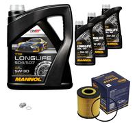 SCT Controllo Set 8 L MANNOL 5W-30 per Volvo V40 V70 S40 Olio Motore