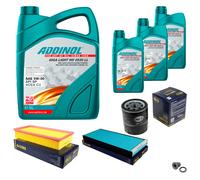 SCT Controllo Set 8L ADDINOL GIGA LIGHT MV 5W-30 Per Citroën Jumpy U6U 2.0