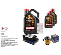 Sct Controllo Set 8L di Motul 8100 x-Pulire Efe 5W-30 per di Mitsubishi