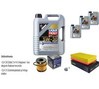 SCT Controllo Set 8L Liqui Moly Liter Special Tec F 5W-30 Per Volvo V50 2.0