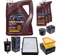 SCT Controllo Set 8L MANNOL Ceramic 5W-40 Per Renault Trafic II Kasten 2.0