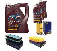 SCT Controllo Set 8L MANNOL Ceramic Pro 10W-40 Per Mercedes-Benz E-Klasse