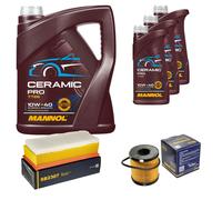 SCT Controllo Set 8L MANNOL Ceramic Pro 10W-40 Per Peugeot Expert Kasten
