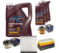 SCT Controllo Set 8L MANNOL Ceramic Pro 10W-40 Per Peugeot Expert Kasten