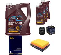 Sct Controllo Set 8L mannol Ceramica Pro 10W-40 per Kia Magentis GD Ms